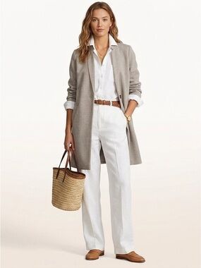 New Banana Republic Grey Lined Coat Size Small